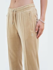 Juicy Couture Cream Velour Track Joggers - Image 4 of 5