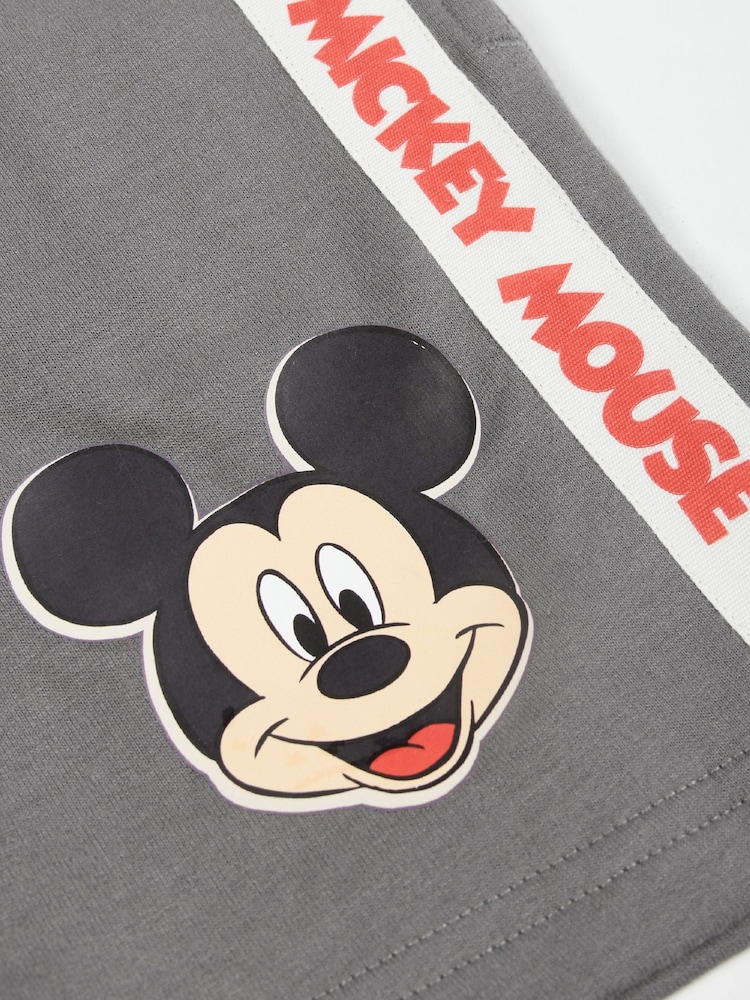 Brand Threads Natural 100% Cotton Disney Mickey Mouse Boys T-Shirt and Shorts Set - Image 5 of 5