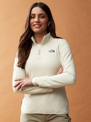 The North Face White Womens 1/4 Zip Glacier Fleece - Image 1 of 6