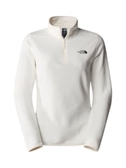The North Face White Womens 1/4 Zip Glacier Fleece - Image 5 of 6