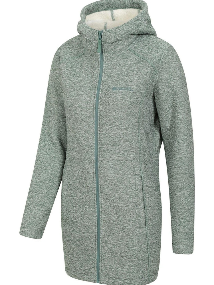 Mountain Warehouse Green Nevis Longline Fleece Jacket - Image 4 of 4 Mountain Warehouse Green Nevis Longline Fleece Jacket - Image 4 of 4