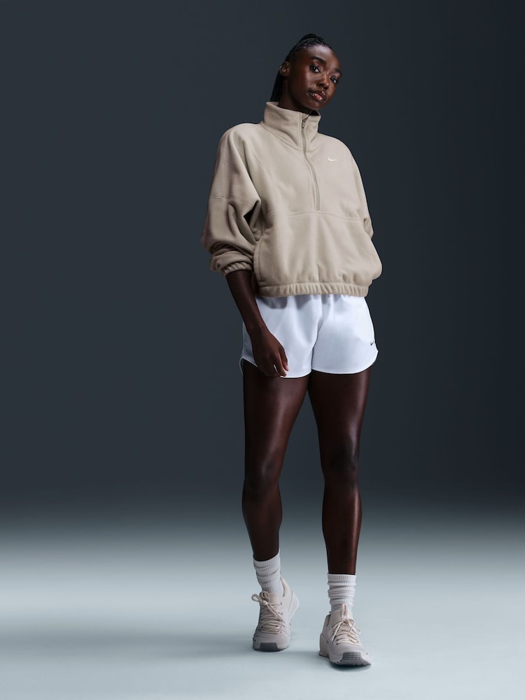 Nike Taupe One Therma-FIT Cosy Half Zip Fleece - Image 2 of 6