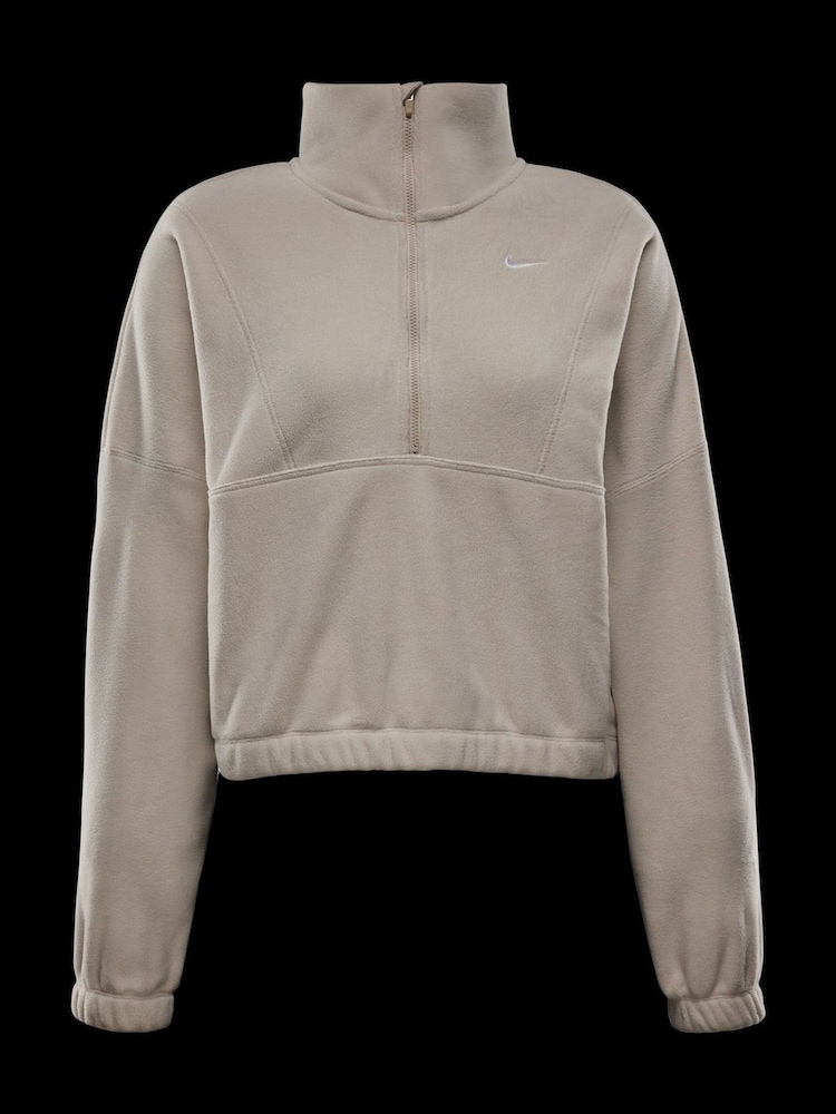 Nike Taupe One Therma-FIT Cosy Half Zip Fleece - Image 6 of 6