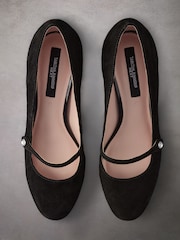 Black Standard Fit Tabitha Simmons Emily Leather Mary Jane Block Heels - Image 12 of 12