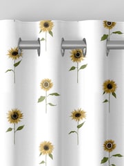 Sophie Allport White Sunflowers Made to Measure Curtains - Image 5 of 6