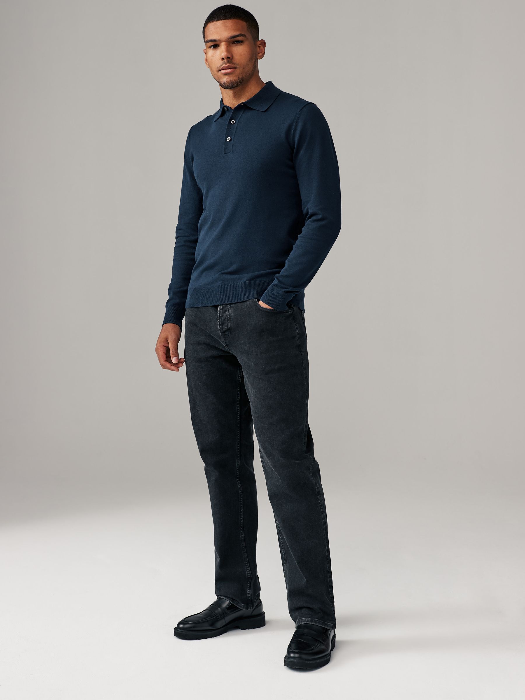 トップス YGM SEE SEE S.F.C BIG NYLON POLO NAVY YGM SEE SEE S.F.C Big Nylon Polo Navy