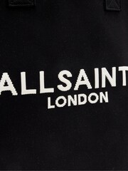 AllSaints Izzy East West Black Tote Bag - Image 5 of 5