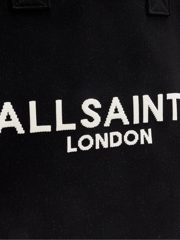 AllSaints Izzy East West Black Tote Bag - Image 5 of 5