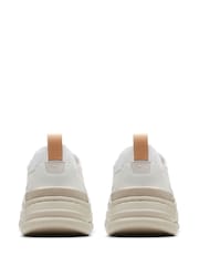 Clarks White Combi Nature X Cover Shoes - Image 4 of 6