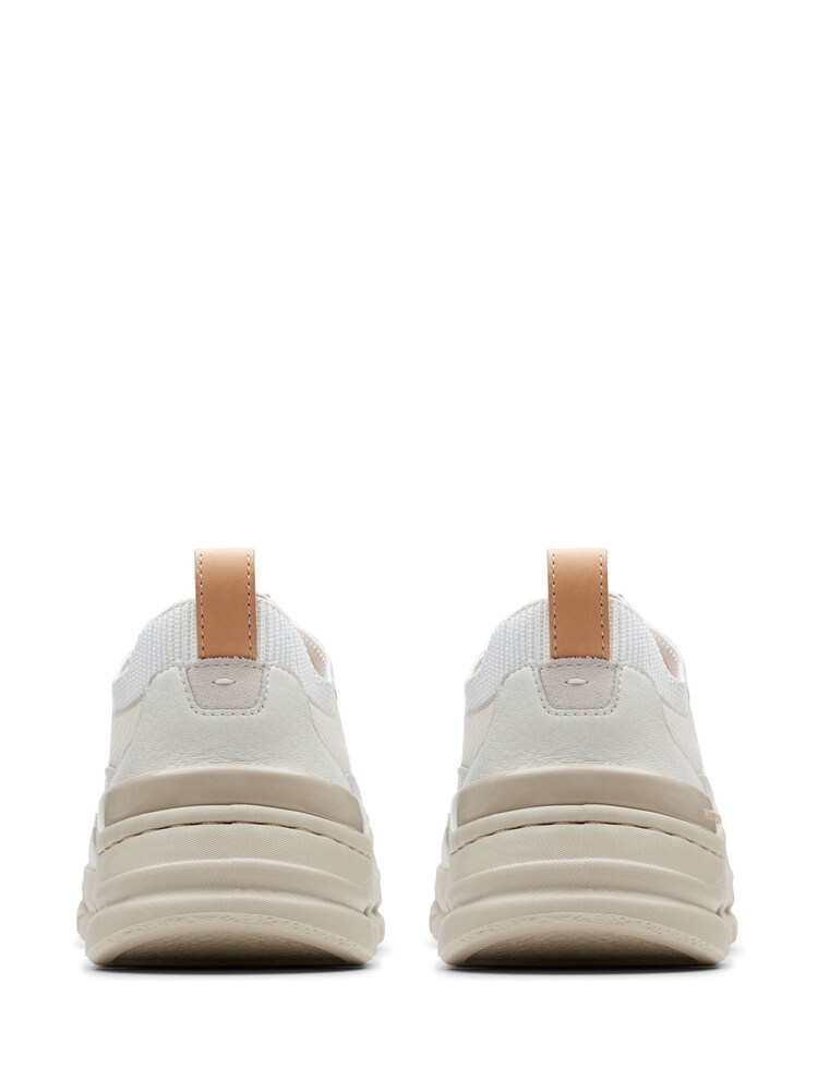 Clarks White Combi Nature X Cover Shoes - Image 4 of 6