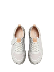 Clarks White Combi Nature X Cover Shoes - Image 5 of 6