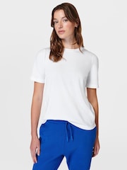 Sweaty Betty White Essential Crew Neck T-Shirt - Image 1 of 6