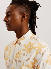 Ted Baker Yellow Verzee Abstract Floral Shirt - Image 2 of 6