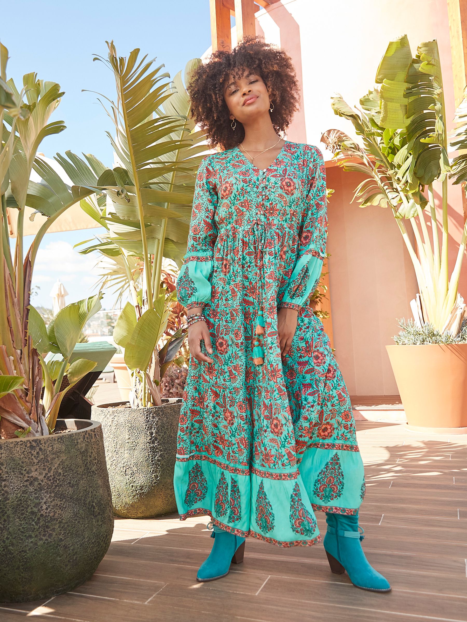 Superdry boho maxi dress top