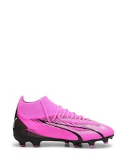 Puma Pink Unisex Kids Ultra Pro Fg/Ag Football Boots - Image 3 of 8