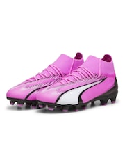 Puma Pink Unisex Kids Ultra Pro Fg/Ag Football Boots - Image 4 of 8