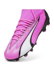 Puma Pink Unisex Kids Ultra Pro Fg/Ag Football Boots - Image 7 of 8