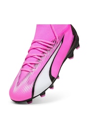 Puma Pink Unisex Kids Ultra Pro Fg/Ag Football Boots - Image 8 of 8