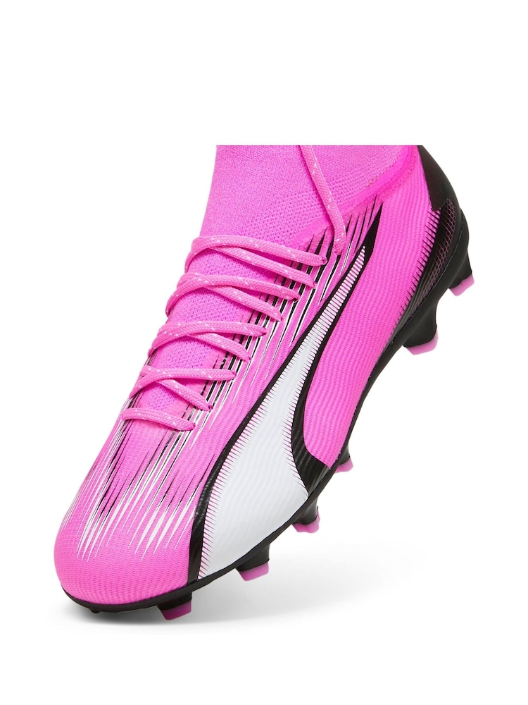 Puma Pink Unisex Kids Ultra Pro Fg/Ag Football Boots - Image 8 of 8