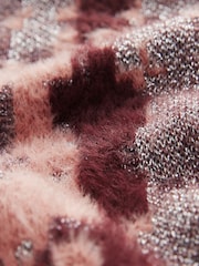 Red Berry Sparkle Abstract Print Knitted Jumper - Image 8 of 8