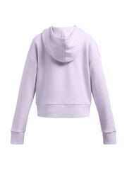 Under Armour Purple Rival Fleece Crop Hoodie - Image 2 of 3