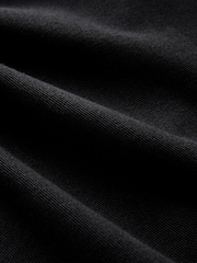 Black 100% Cotton Twill Single Pocket Shacket Overshirt - Image 9 of 10