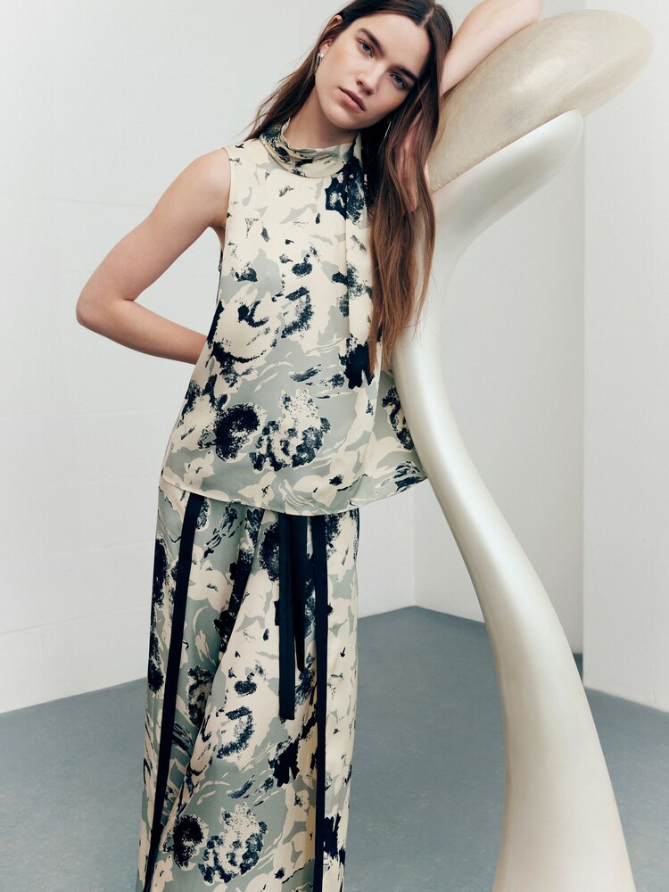 Jigsaw Floral Echo Sleeveless Top - Image 1 of 7 Jigsaw Floral Echo Sleeveless Top - Image 1 of 7