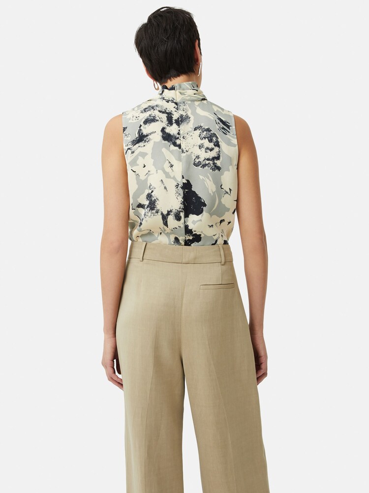 Jigsaw Floral Echo Sleeveless Top - Image 7 of 7 Jigsaw Floral Echo Sleeveless Top - Image 7 of 7