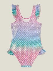 Angels By Accessorize Pink Girls Mermaid Swimsuit - Image 3 of 4
