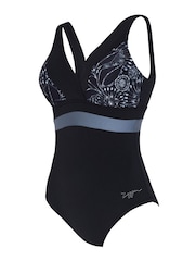 Zoggs Square Back Black Swimsuit With Foam Cup Support - Image 7 of 8