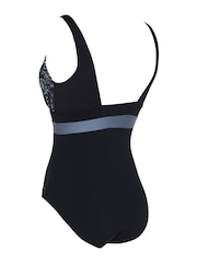 Zoggs Square Back Black Swimsuit With Foam Cup Support - Image 8 of 8