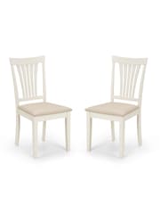 Julian Bowen Ivory Stanmore Chairs Set Of 2 - Image 2 of 4