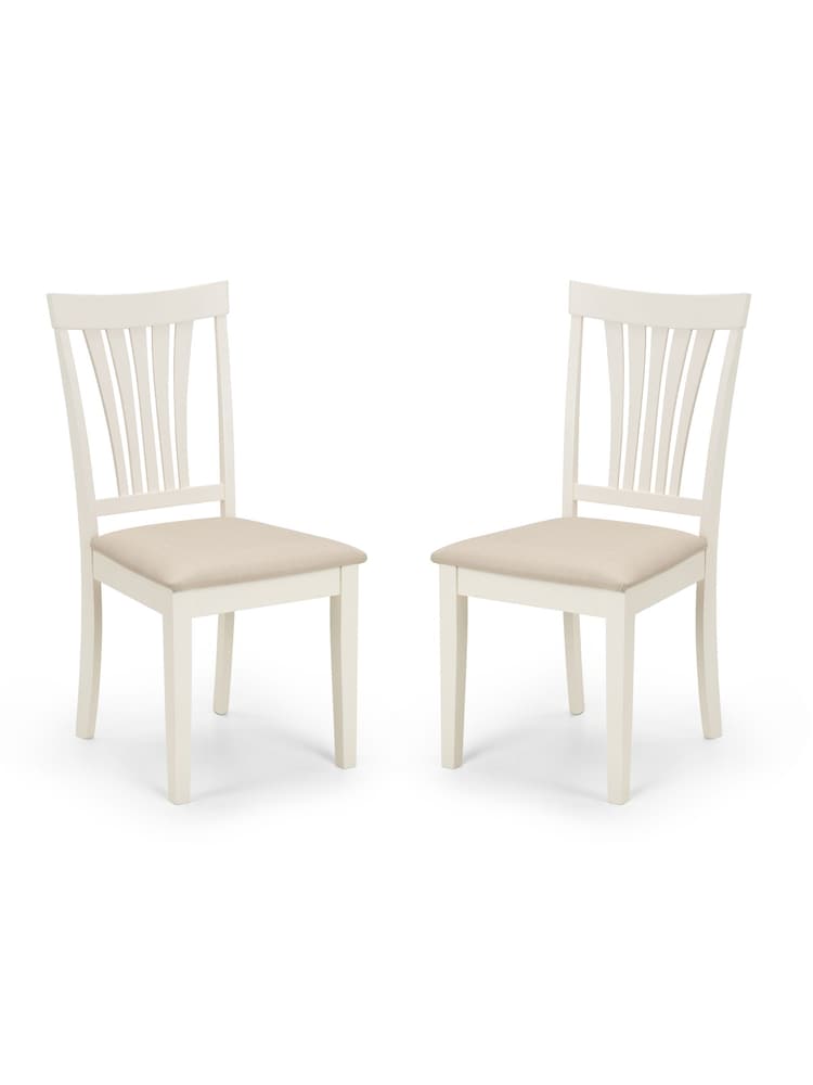 Julian Bowen Ivory Stanmore Chairs Set Of 2 - Image 2 of 4