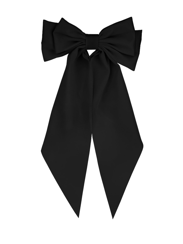 Jon Richard Black Satin Bow - Image 1 of 3