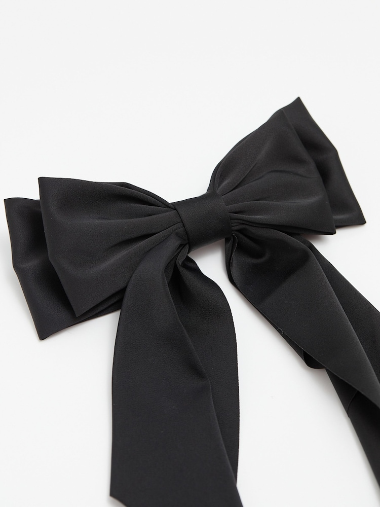 Jon Richard Black Satin Bow - Image 2 of 3