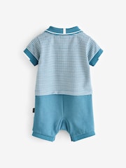 Baker by Ted Baker 100% Cotton Polo Romper - Image 2 of 5