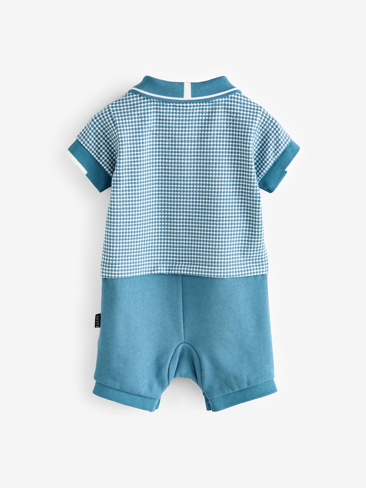 Baker by Ted Baker 100% Cotton Polo Romper - Image 2 of 5