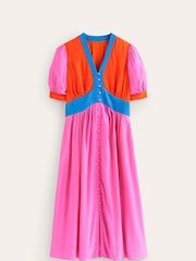 Boden Pink Petite Elsa Midi Tea Dress - Image 6 of 6