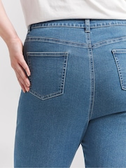 Simply Be Light Blue Regular Lucy High Waisted Super Stretch Skinny Jeans - Image 4 of 5