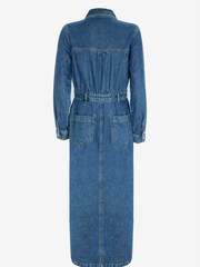 Mint Velvet Blue Indigo Denim Midi Shirt Dress - Image 11 of 11