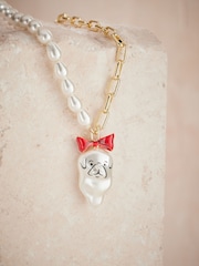 Cath Kidston Gold Tone Dog Necklace - Image 2 of 4