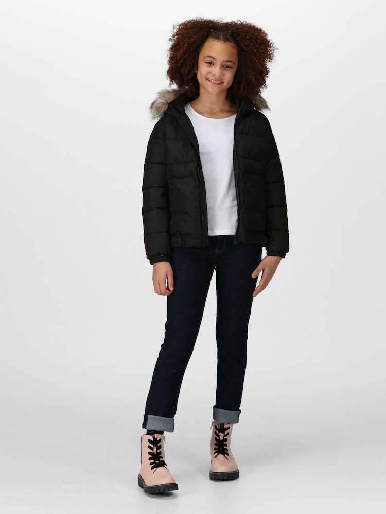 Regatta Black Parkes Faux Fur Lined Hood Jacket - Image 1 of 7