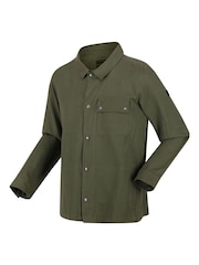 Regatta Green 100% Cotton Jayden Cargo Shacket - Image 6 of 7
