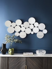 Silver Circles Cluster Wall Mirror - Image 1 of 6