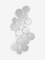Silver Circles Cluster Wall Mirror - Image 3 of 6