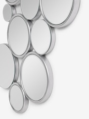 Silver Circles Cluster Wall Mirror - Image 4 of 6