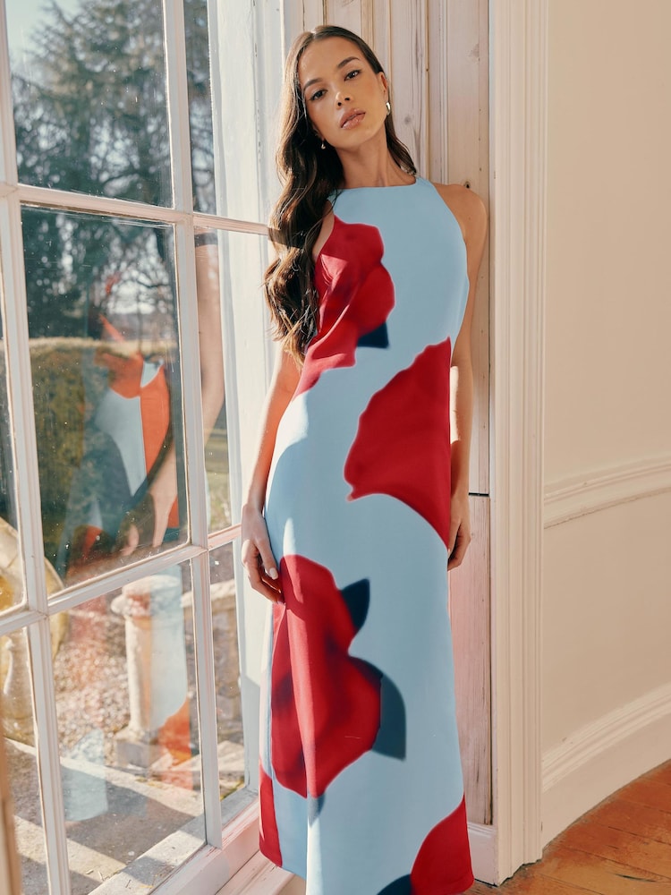 Ro&Zo Blue Petite Camilla Racer Dress - Image 2 of 7