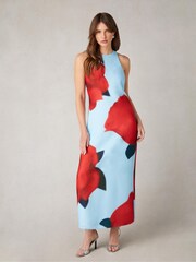 Ro&Zo Blue Petite Camilla Racer Dress - Image 4 of 7