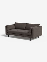 MADE.COM Basket Weave Mocha Harlow 2 Seater Sofa - Image 1 of 4