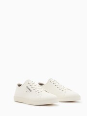 AllSaints White Underground Canvas Low Trainers - Image 2 of 5